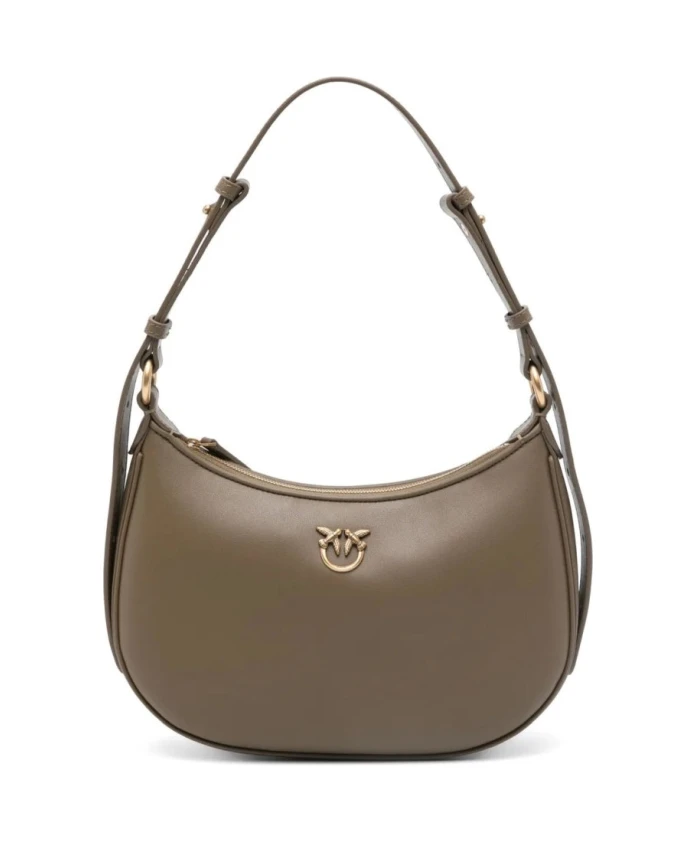 

Коричневая сумка через плечо в форме полумесяца Pinko, коричневый