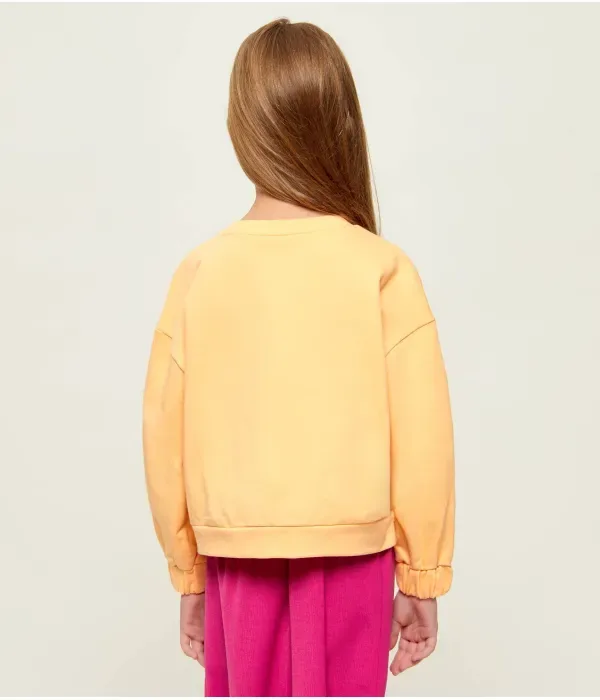 Толстовка oversize fit Guess, оранжевый — фото 3