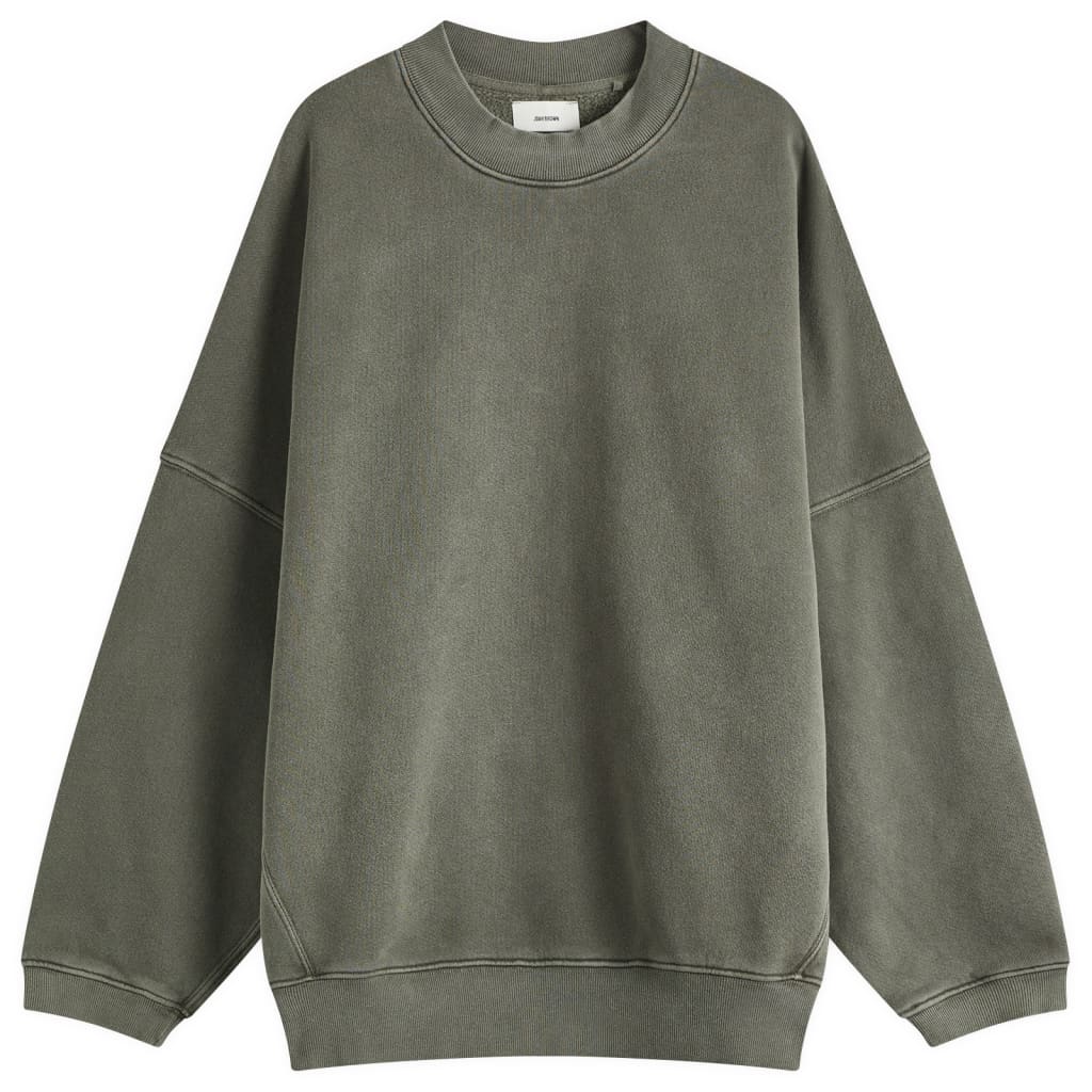 

Оверсайз худи с круглым вырезом Joah Brown, цвет washed sage