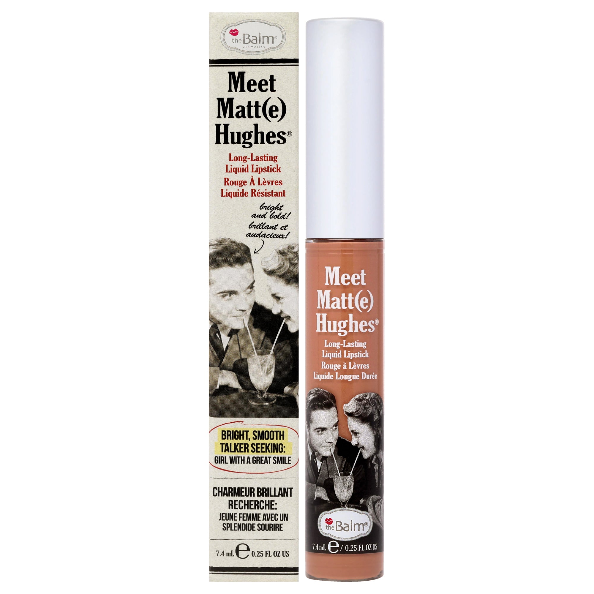 

Представляем матовую стойкую жидкую помаду Hughes от Humble by the Balm для женщин - 0,25 унции, прозрачный