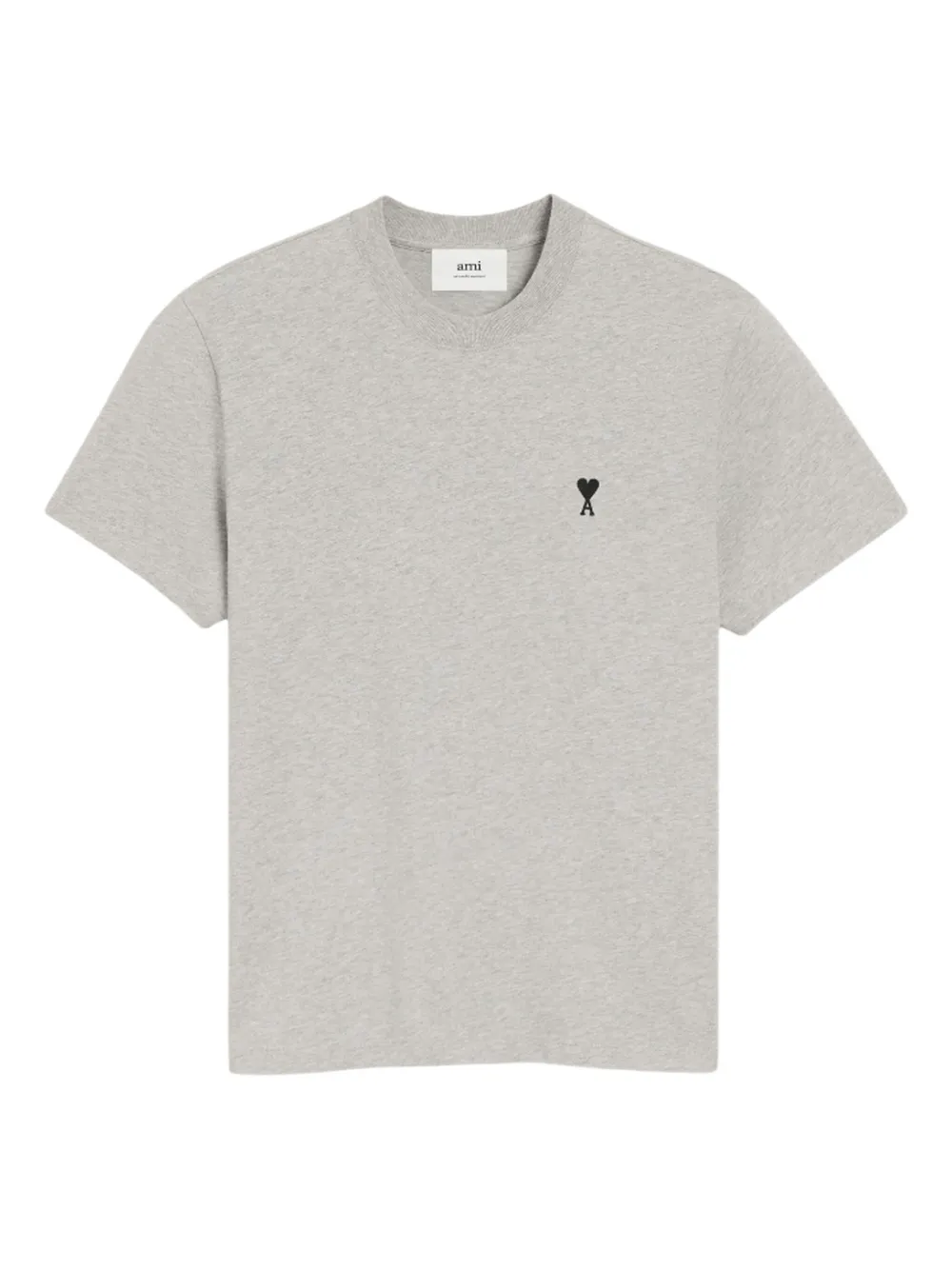 

Футболка с вышитым логотипом AMI Paris, серый