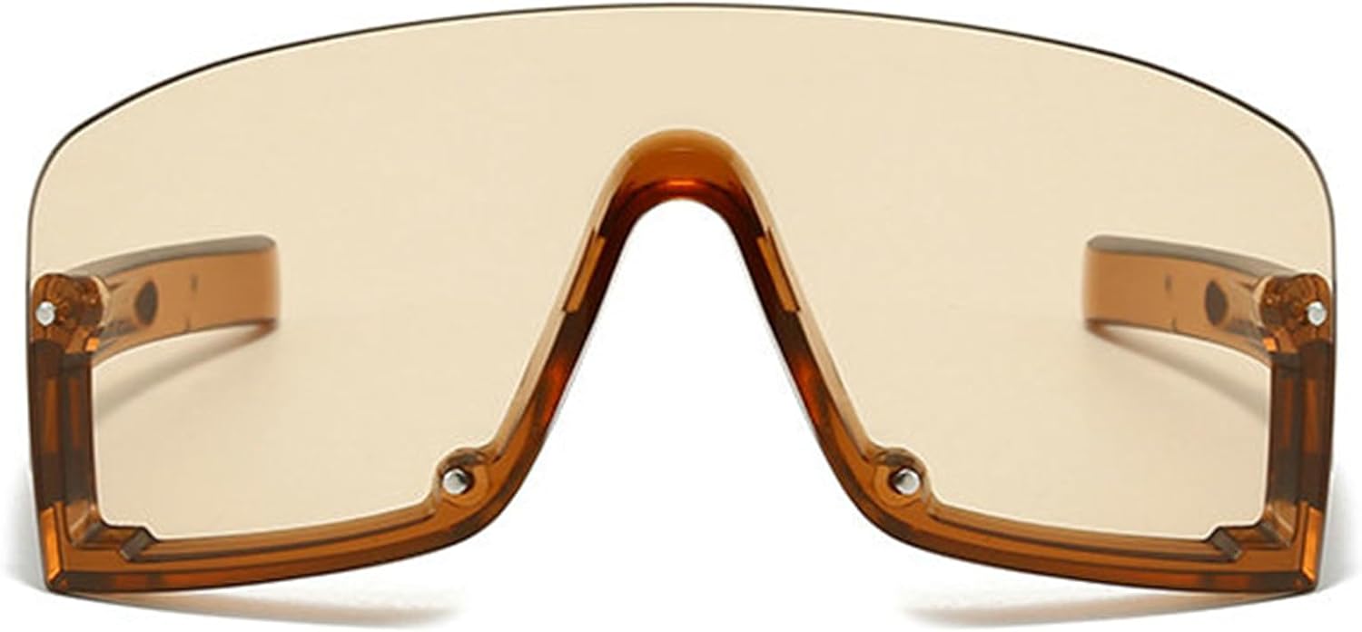 

Willochra Модные большие квадратные солнцезащитные очки для женщин, винтажные градиентные очки с защитой от УФ-излучения UV400, модные солнцезащитные очки-щитки черного цвета, C4