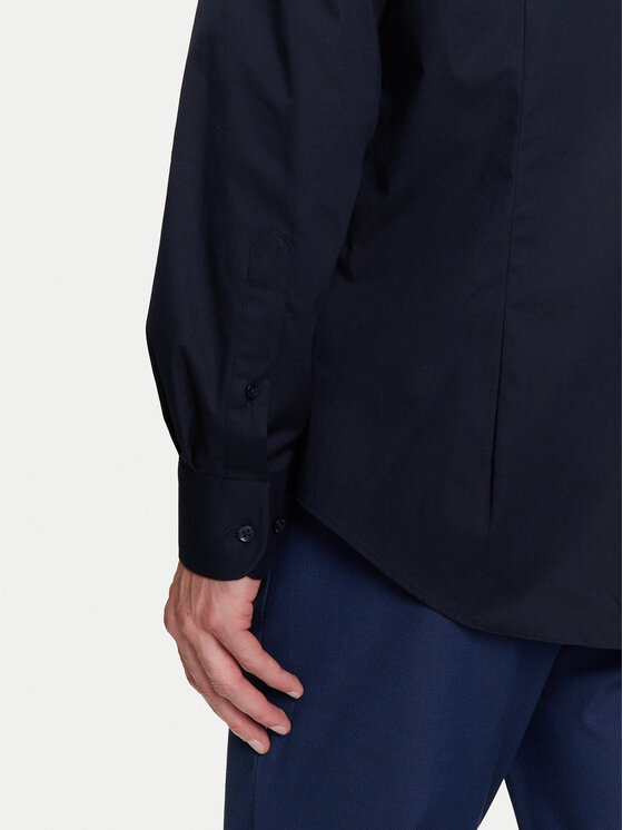 Рубашка облегающего кроя MW0MW38347 Tommy Hilfiger, синий — фото 4