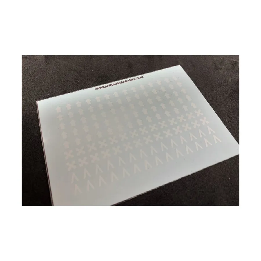 

Лист с декалями подразделения Legion с белыми символами, Decal Sheets (Bandua Wargames)