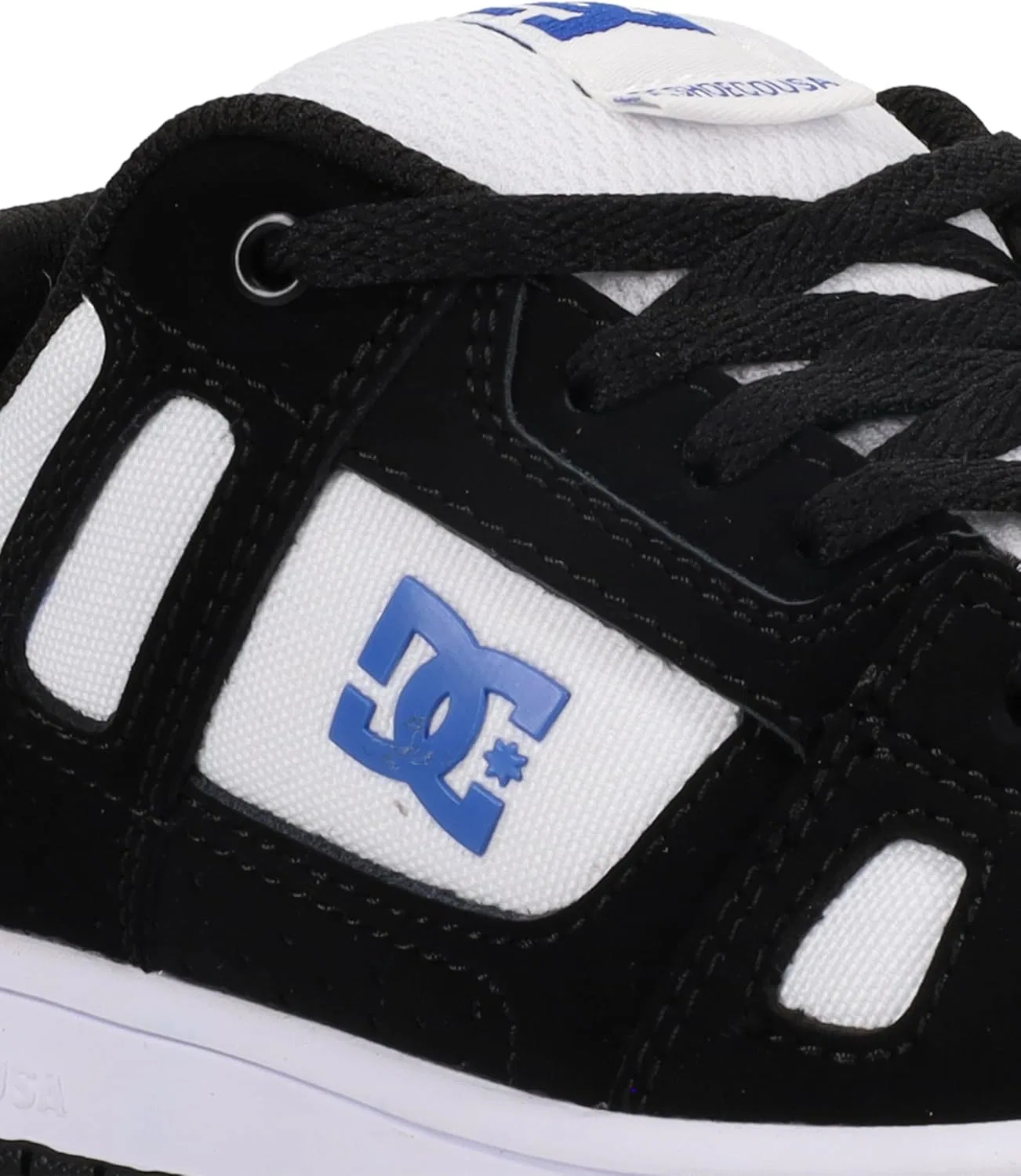 Кроссовки для скейтбординга DC Shoes Stag, цвет Black/White/Blue — фото 2