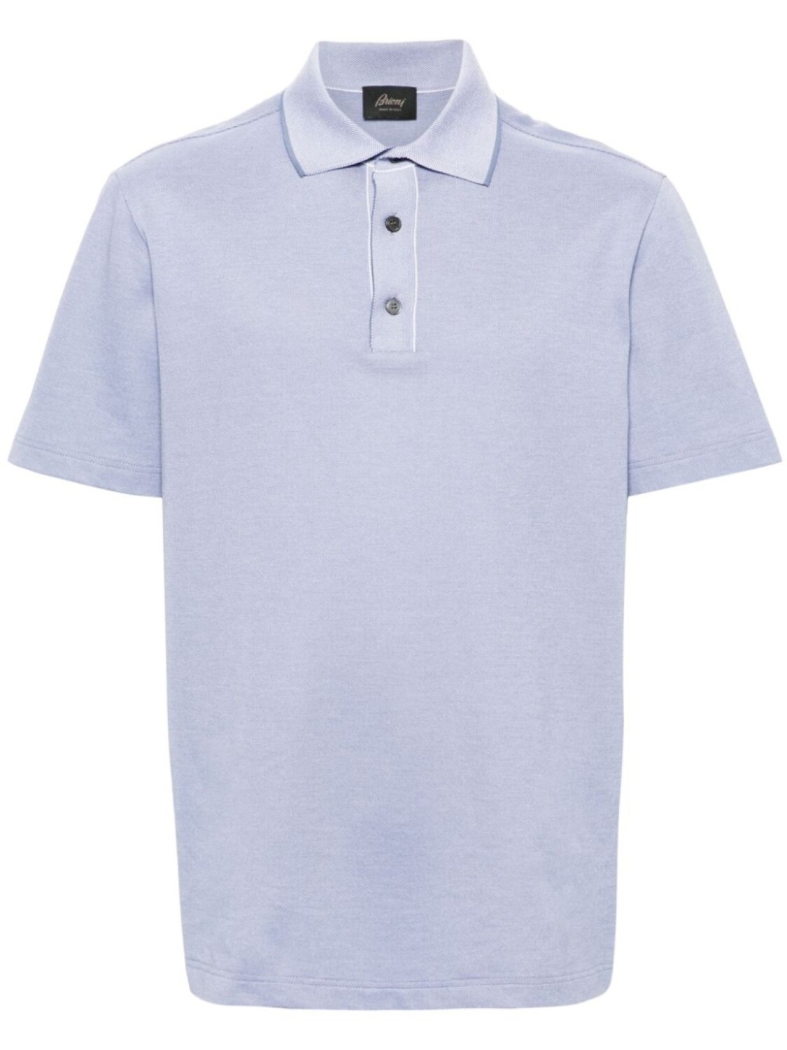 

Brioni рубашка поло из ткани пике, синий