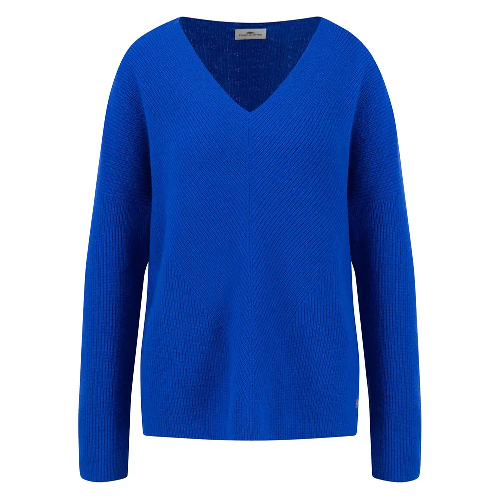 

Свитер Fynch Hatton 24147056 v neck, синий