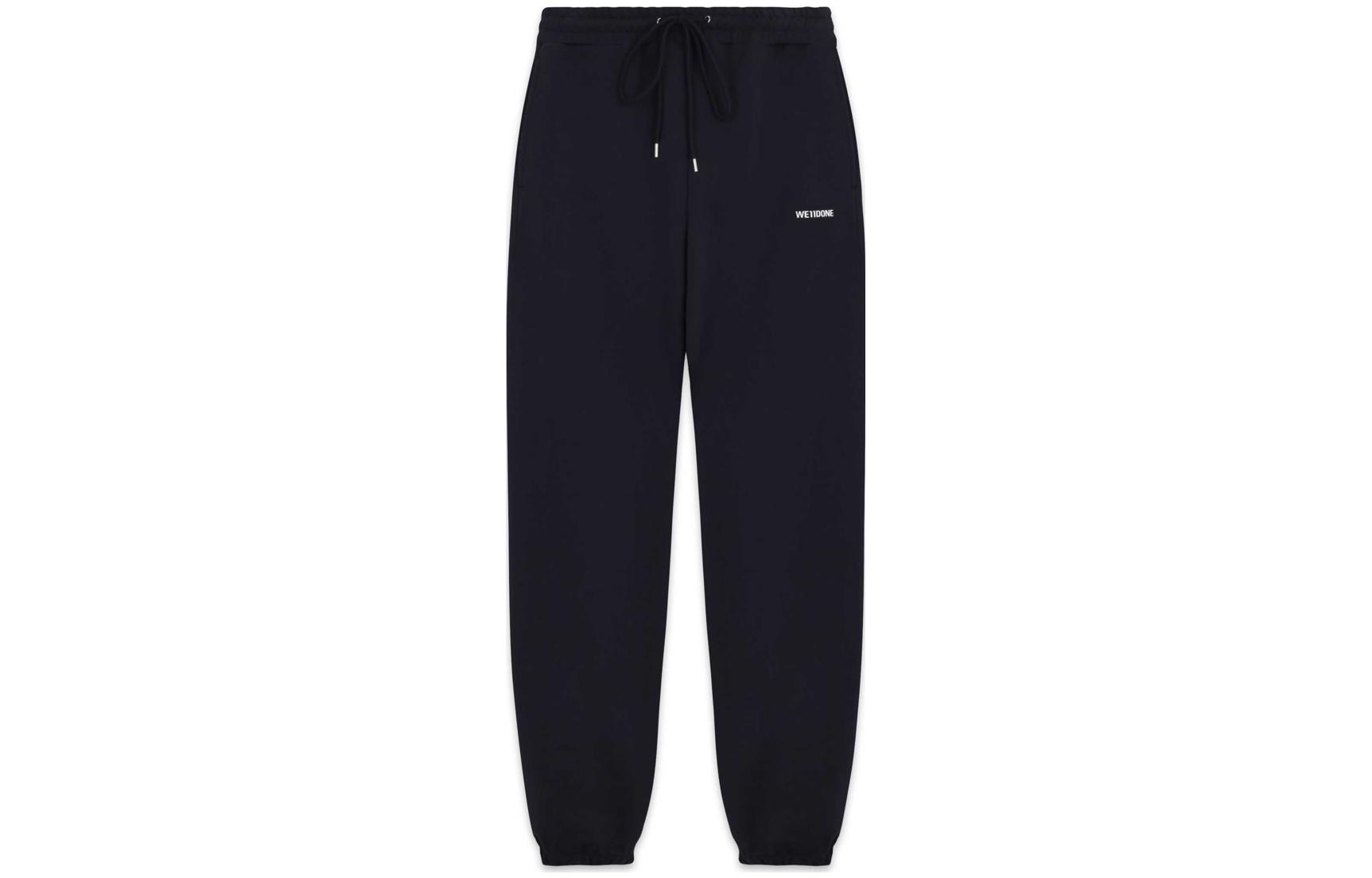 

Вязаные спортивные штаны унисекс черный WE11DONE