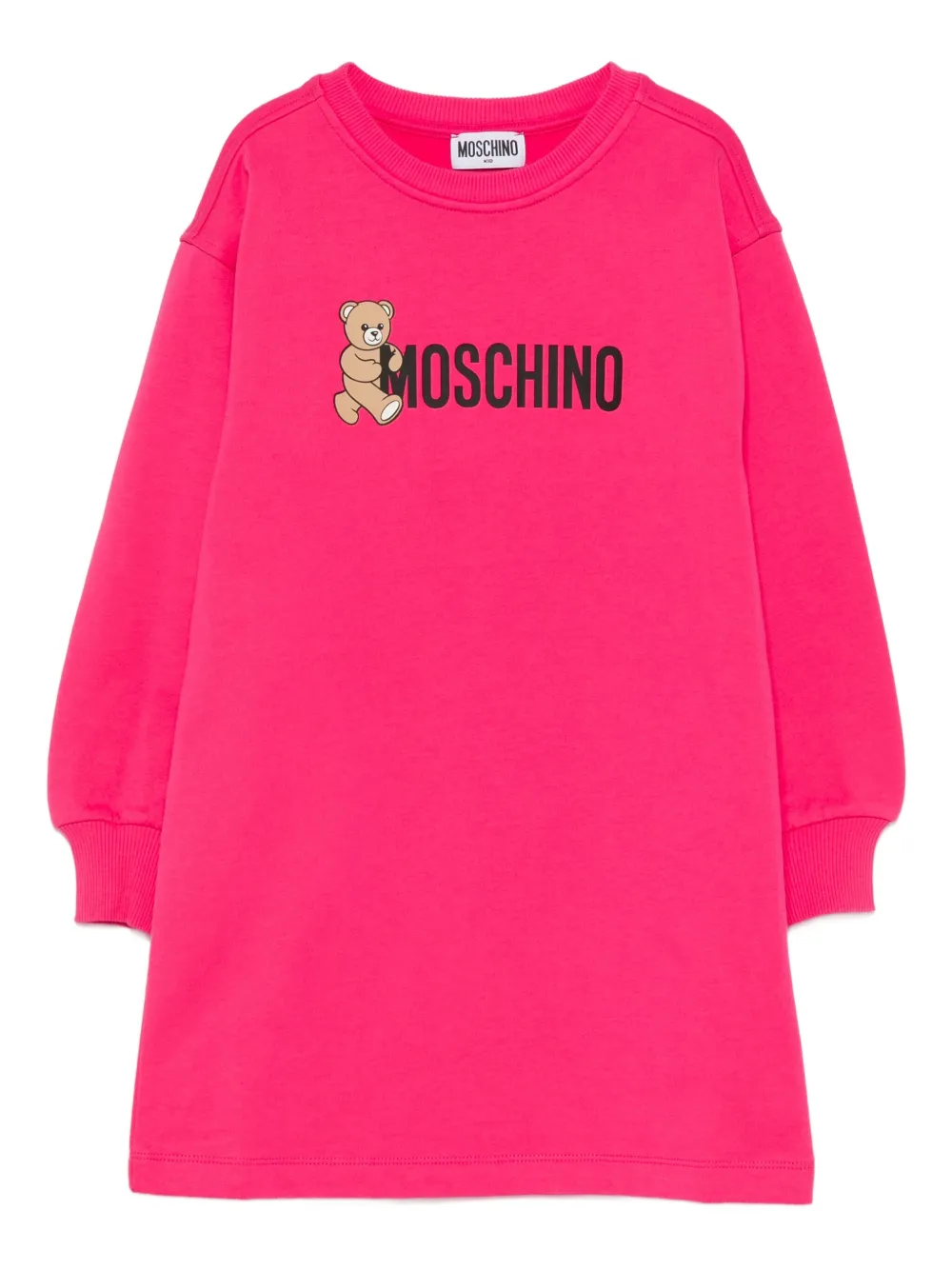 

Платье с принтом Тедди Moschino Kids, розовый