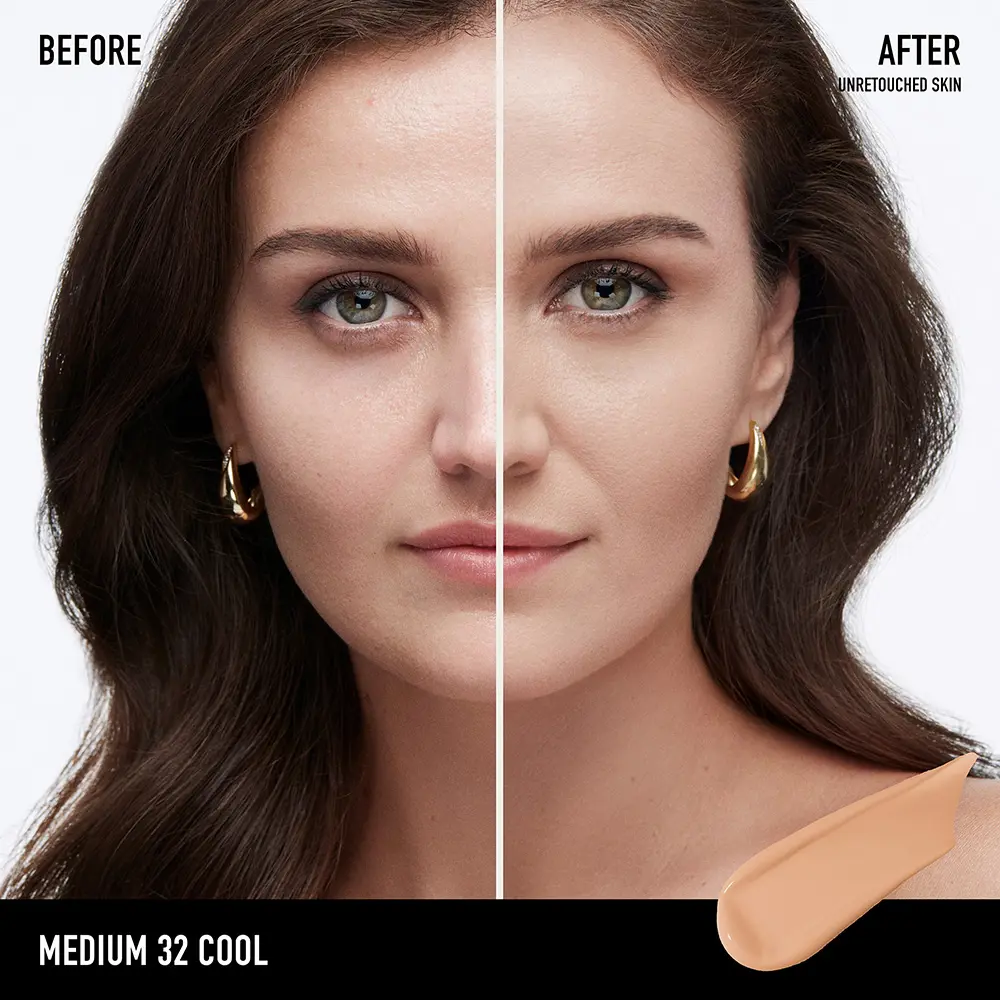 Праймер Barepro 24hr wear fondo de maquillaje líquido mate spf20 Bareminerals, цвет Medium 32 Cool, 30 мл. — фото 3