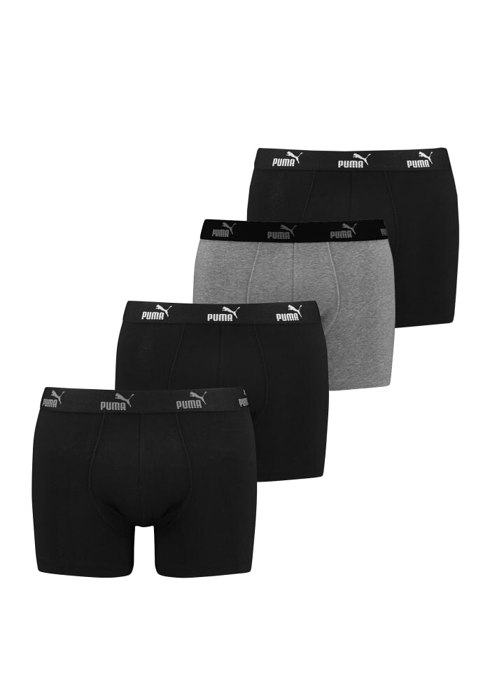 

Боксеры Puma PUMA BW MEN PROMO ELEMENTS SOLID 4P, цвет black/grey combo