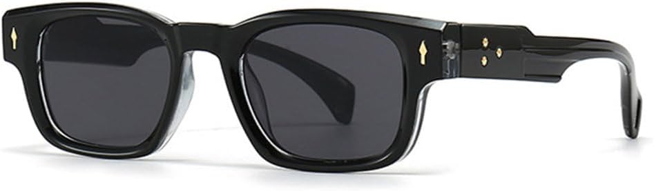 

Ретро солнцезащитные очки для женщин, модные градиентные очки с защитой от УФ-излучения UV400, модные солнцезащитные очки для мужчин с заклепками в стиле панк generic, Black Gray