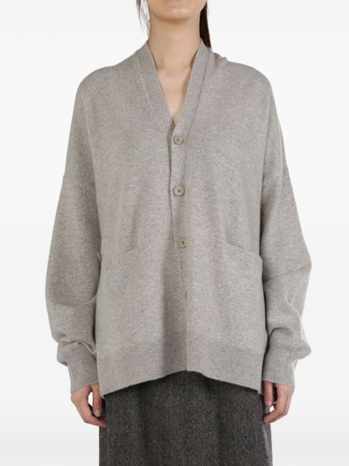 

Extreme cashmere кашемировый кардиган, серый