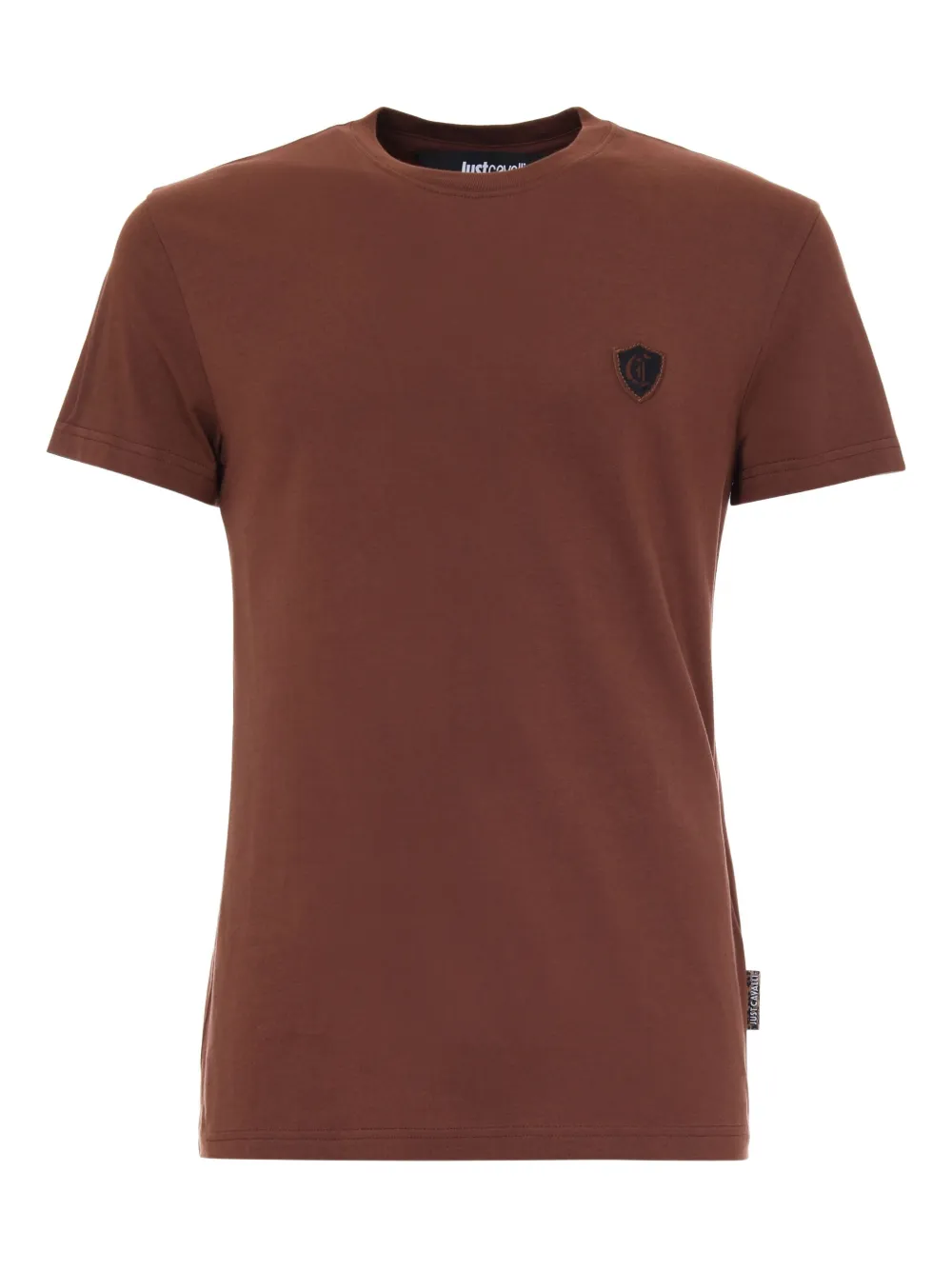 

Футболка с нашивкой-логотипом Just Cavalli, коричневый