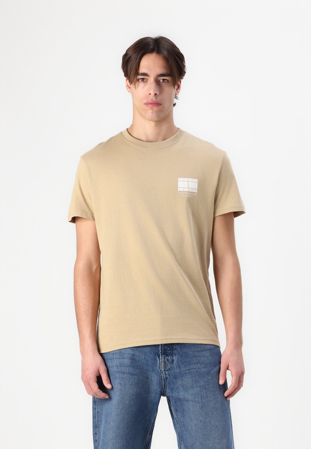 

Футболка с принтом DNA GRAPHIC TEE UNISEX Tommy Jeans, бежевый