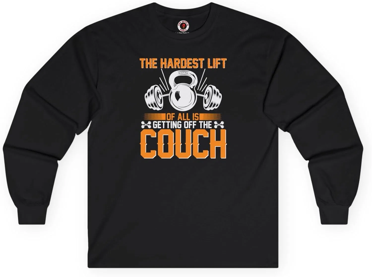 Футболка с длинным рукавом The Hardest Lift of All is Getting Off The Couch, Black
