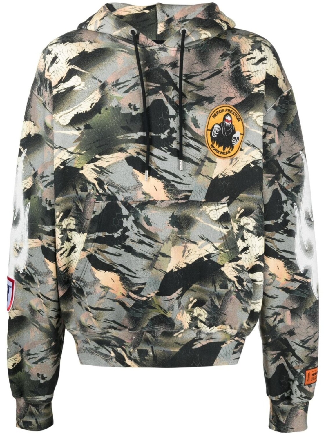 

Heron Preston худи с камуфляжным принтом, зеленый
