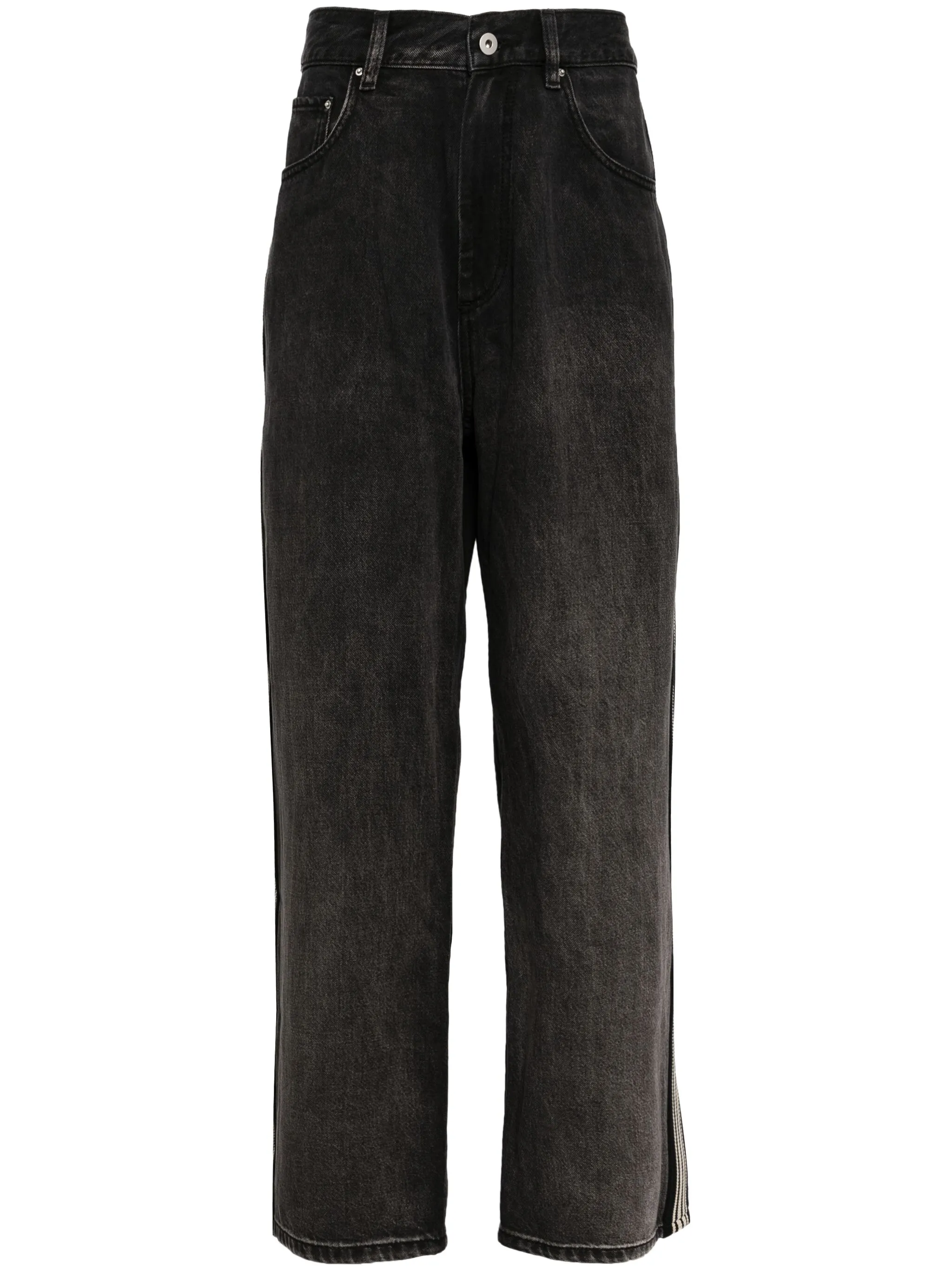 

Прямые джинсы с лампасами Croquis, черный