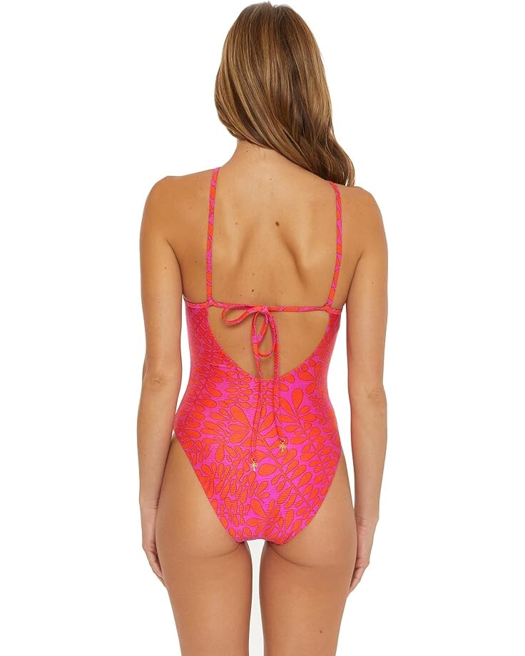 

Купальник Trina Turk Trellis Reversible High Neck One-Piece, мульти