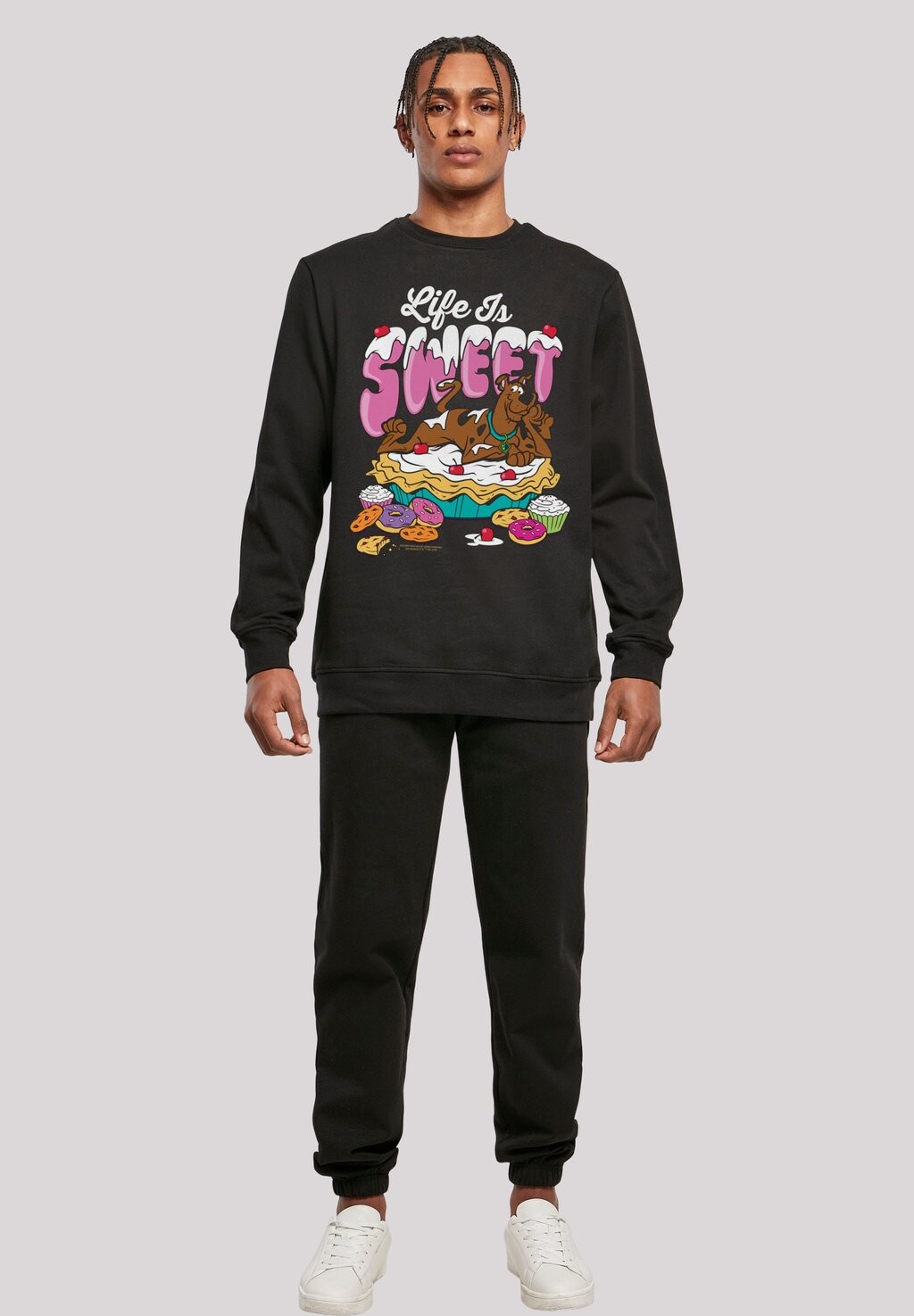 

Толстовка SCOOBY DOO LIFE IS SWEET F4NT4STIC, черный