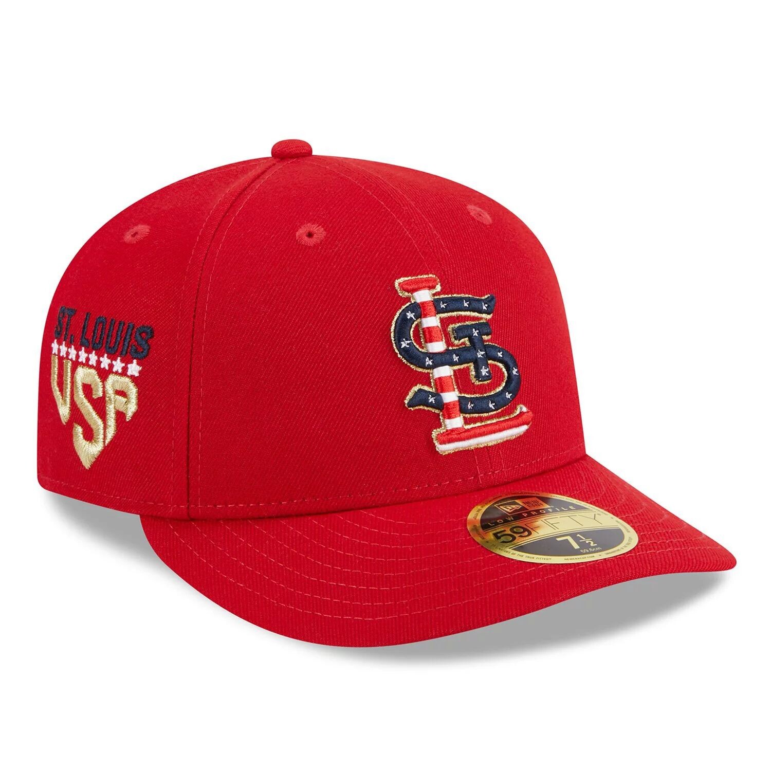 

Мужская низкопрофильная шляпа New Era Red St. Louis Cardinals 2023, низкопрофильная 59FIFTY