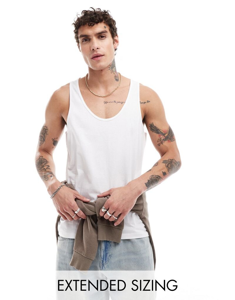 

ASOS DESIGN – белая майка