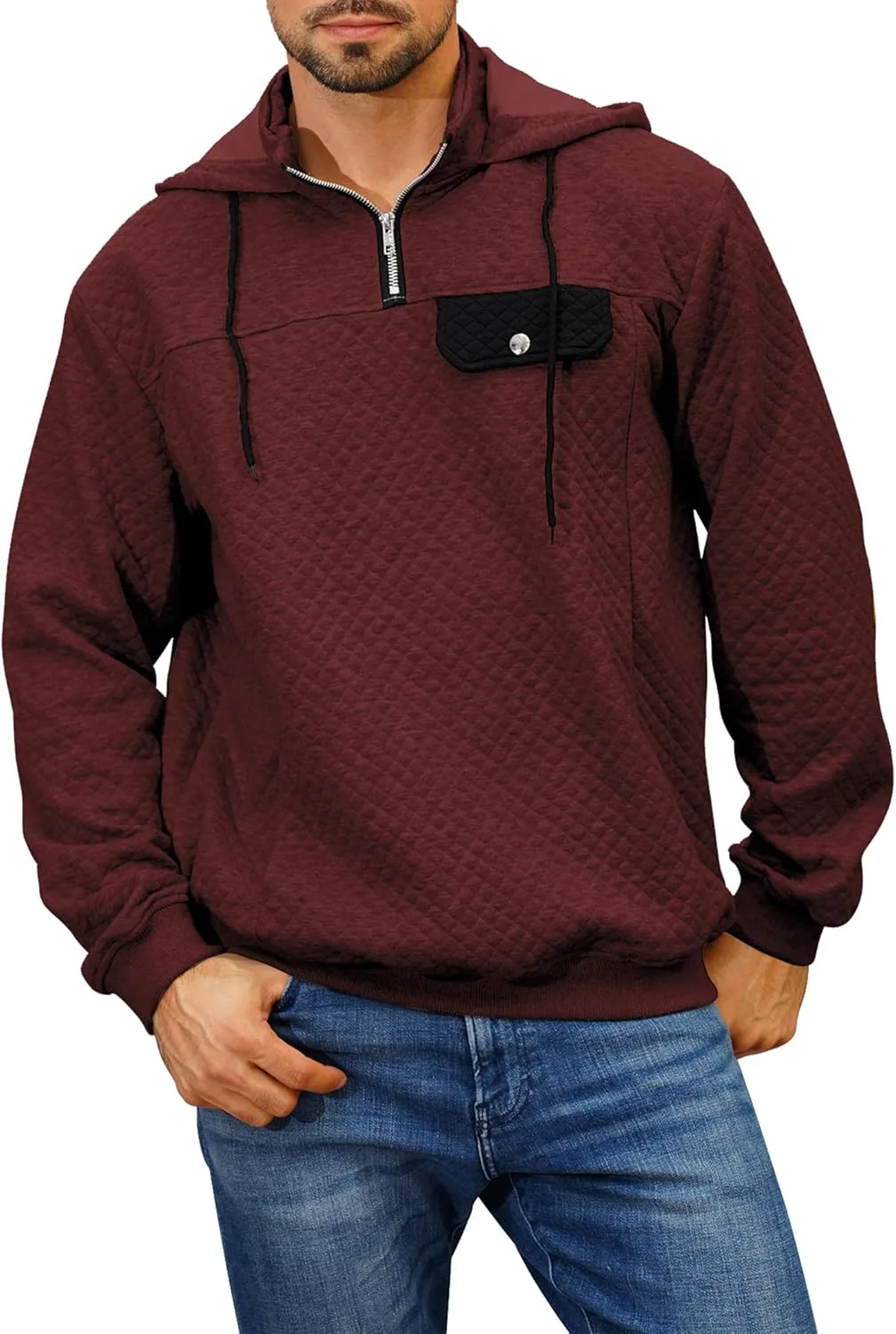 

Толстовка с капюшоном для мужчин, Casual, с карманом и кулиской AGYMNX