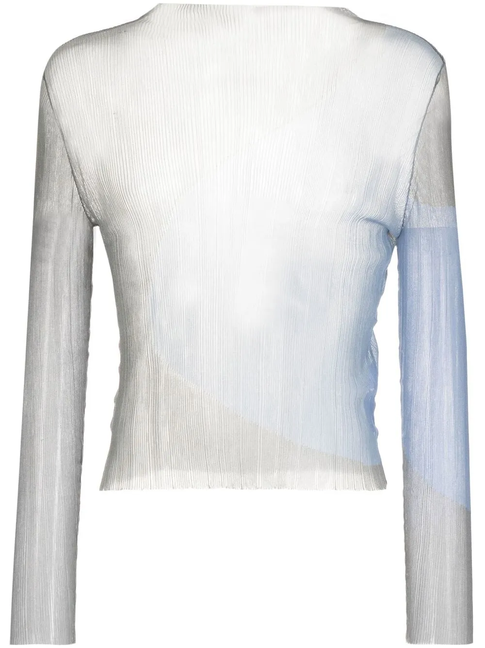 

Топ Watercolor с длинными рукавами Eckhaus Latta, синий