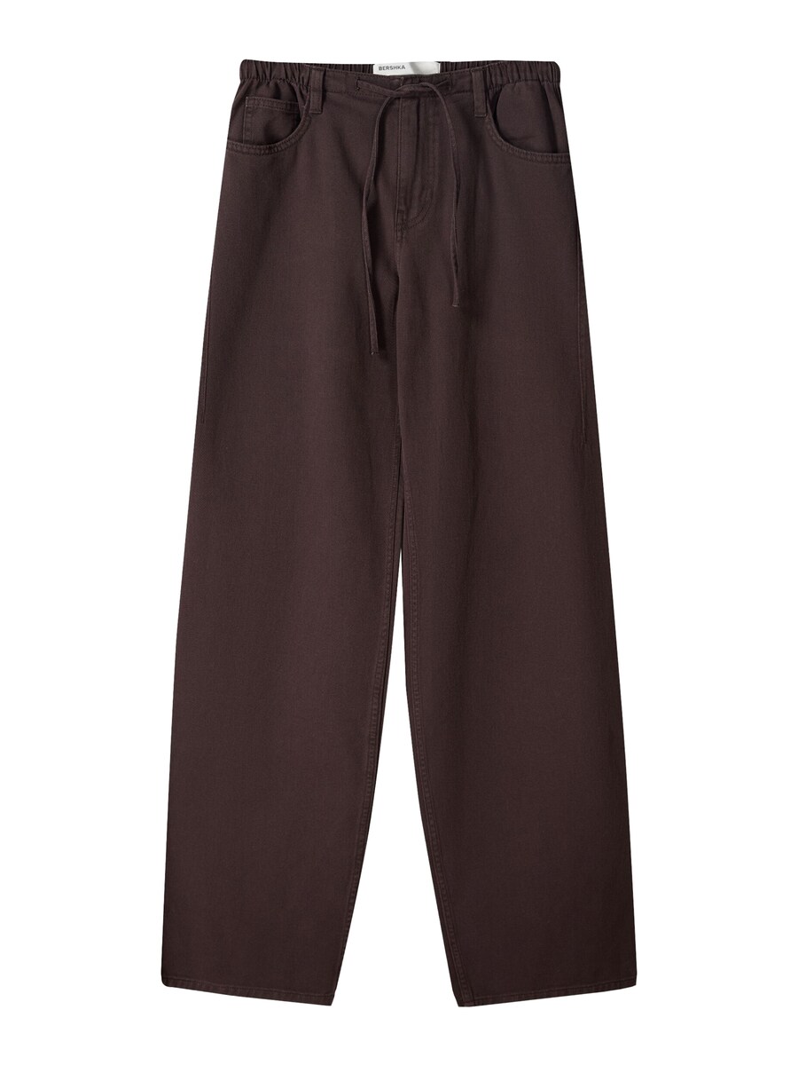

Джинсы с широкими штанинами Bershka, Chestnut brown