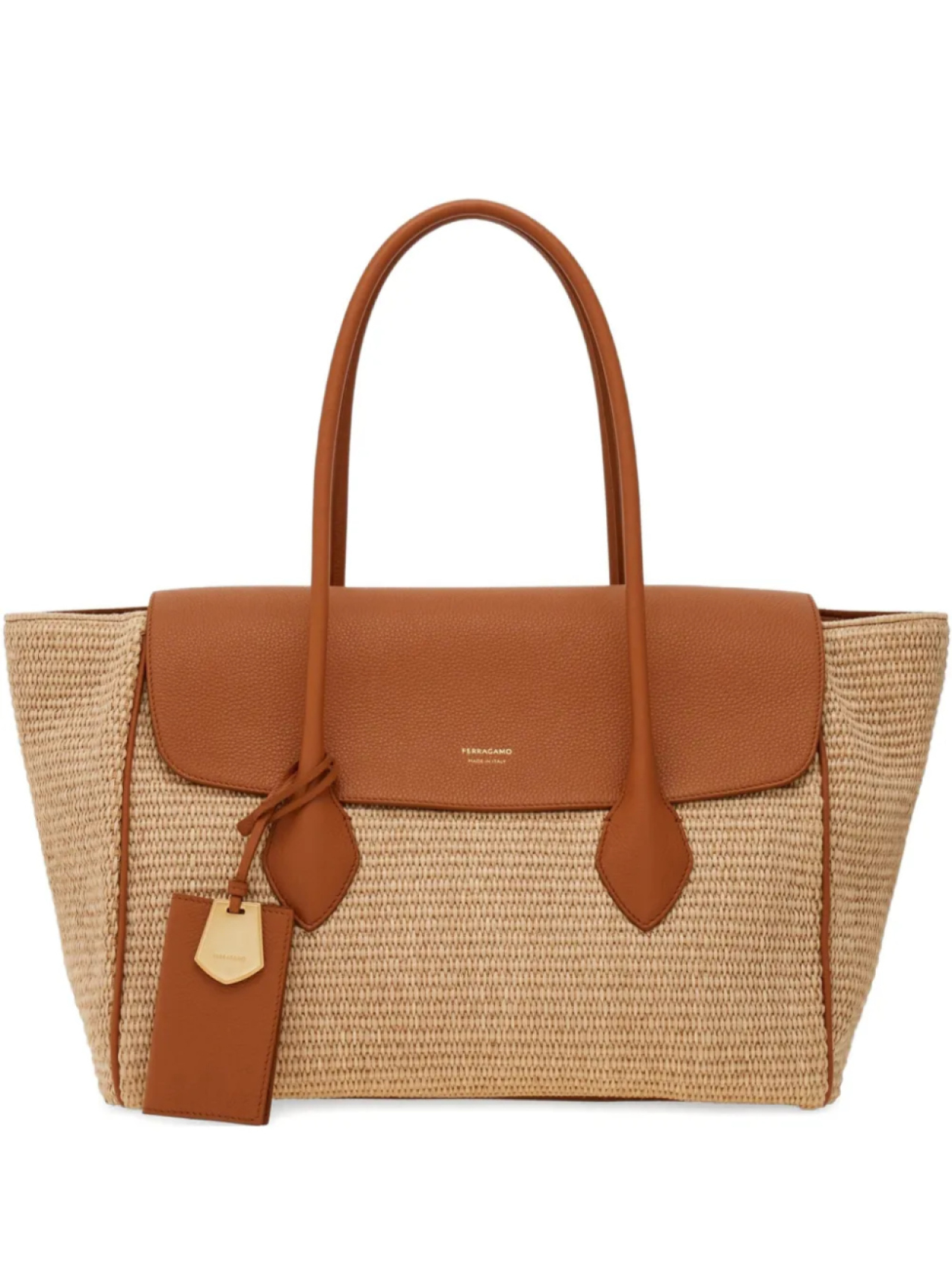 

Ferragamo большая сумка-тоут East-West, нейтральный