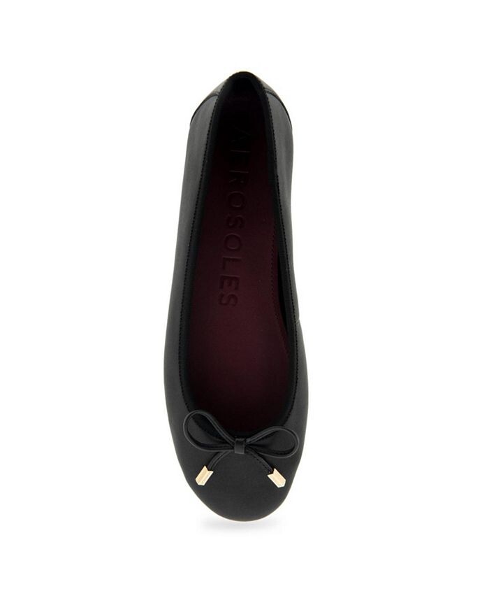 Женская повседневная балетка на танкетке Pia Aerosoles, цвет Black Leather — фото 4