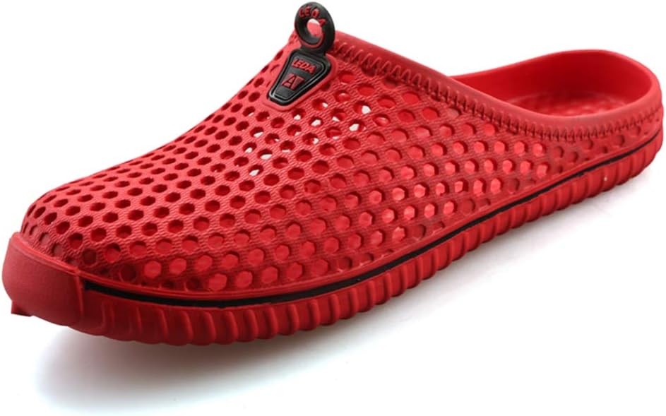 

Унисекс сабо XILI для сада, тапочки, летние сандалии для женщин и мужчин, для прогулок, быстросохнущие, легкие, для мальчиков и девочек Xi&Li, красный