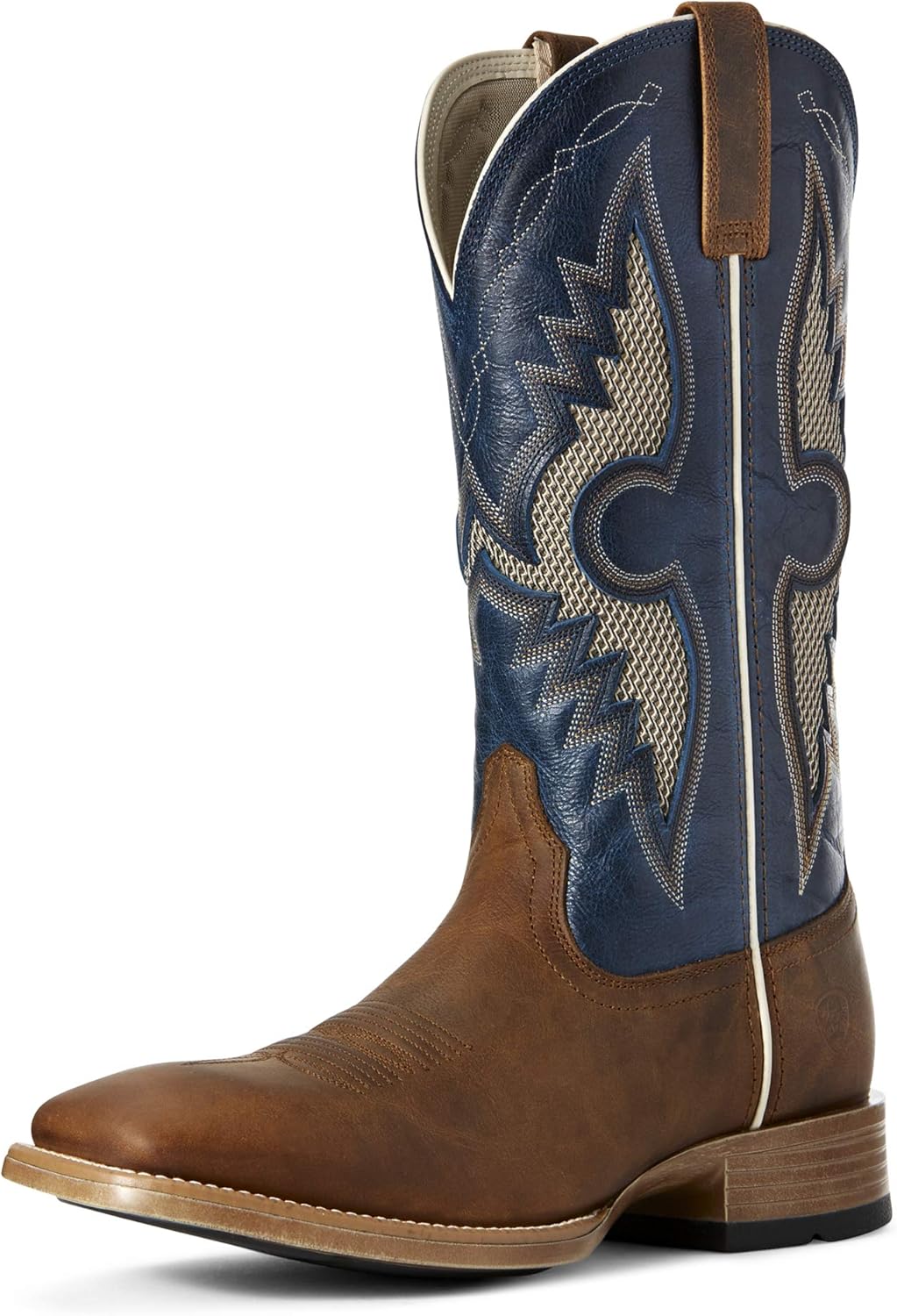 

Мужские вестерн-сапоги ARIAT Solado Venttek, Sorrel Crunch/Cowboy Blue