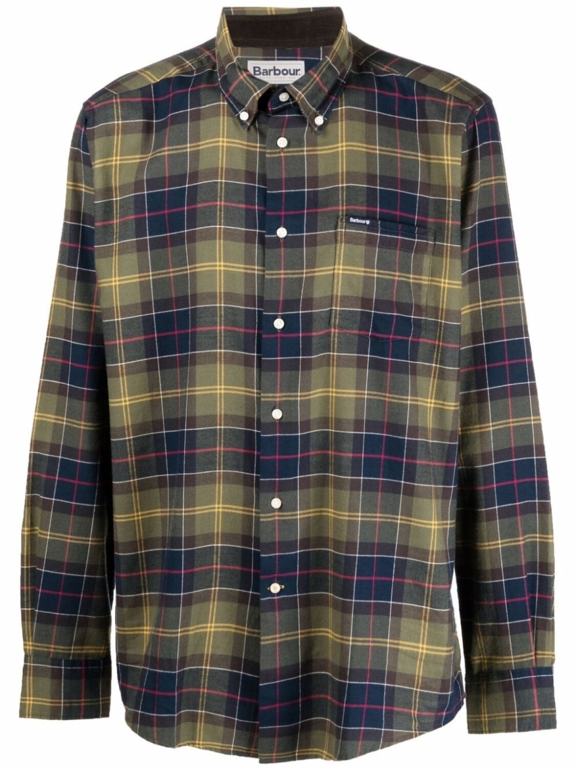 

Barbour рубашка в клетку тартан с длинными рукавами, зеленый