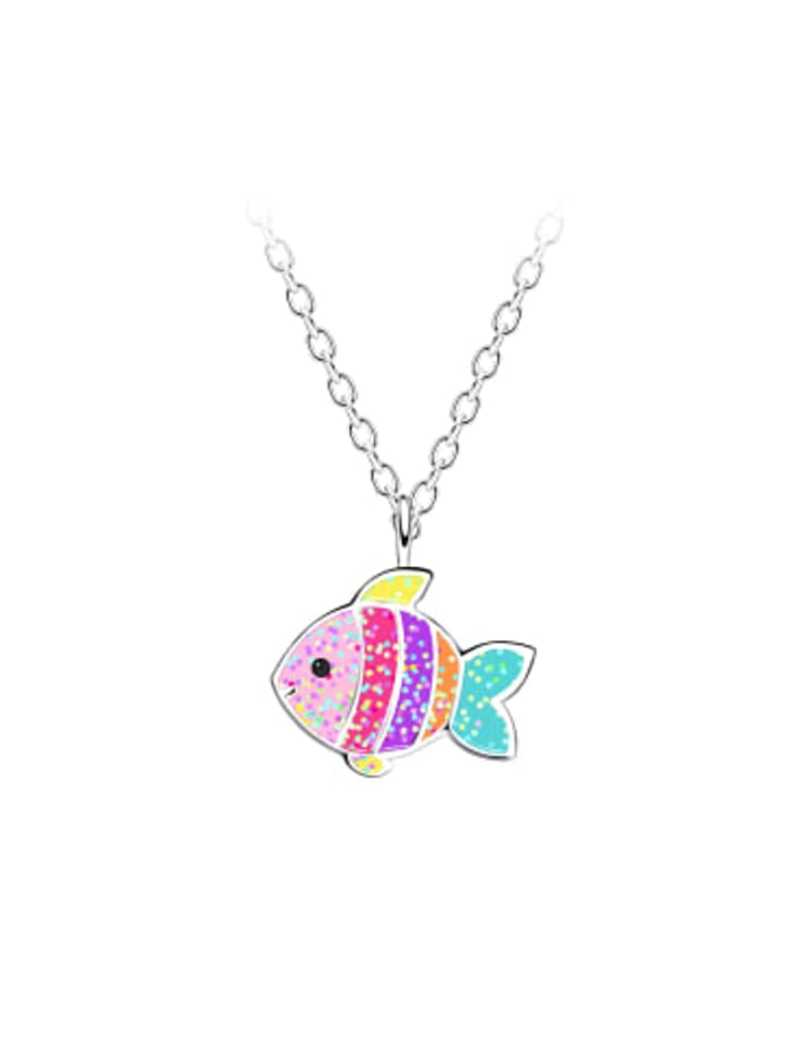 

Alexander York Колье с подвеской в виде рыбки из серебра 925 пробы, комплект из двух серебряных элементов