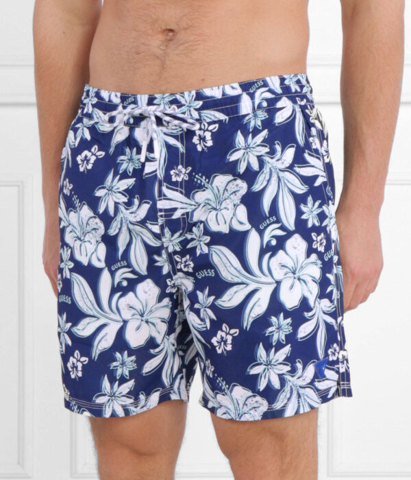 

Плавки шорты плавки средний ibiscus aop Regular fit Guess Underwear, синий