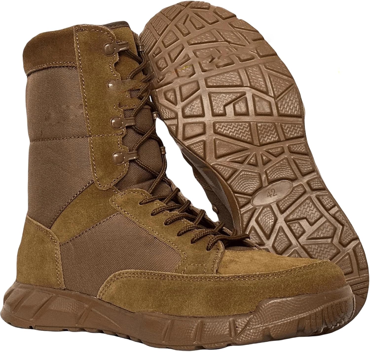 

Мужские ультралегкие ботинки Alloaone из коровьей замши до середины голени, противоударные, для тренировок и походов на шнуровке, коричневый