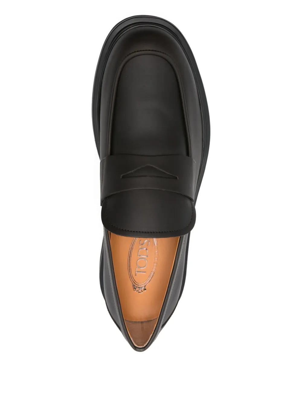 Пенни-лоферы на массивной подошве TOD'S, черный — фото 4
