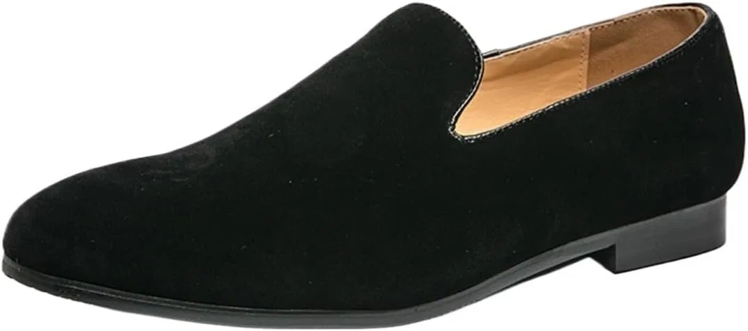 Лоферы мужские из экокожи, классические, на скользящей подошве, Black DHFIRUFSHLO