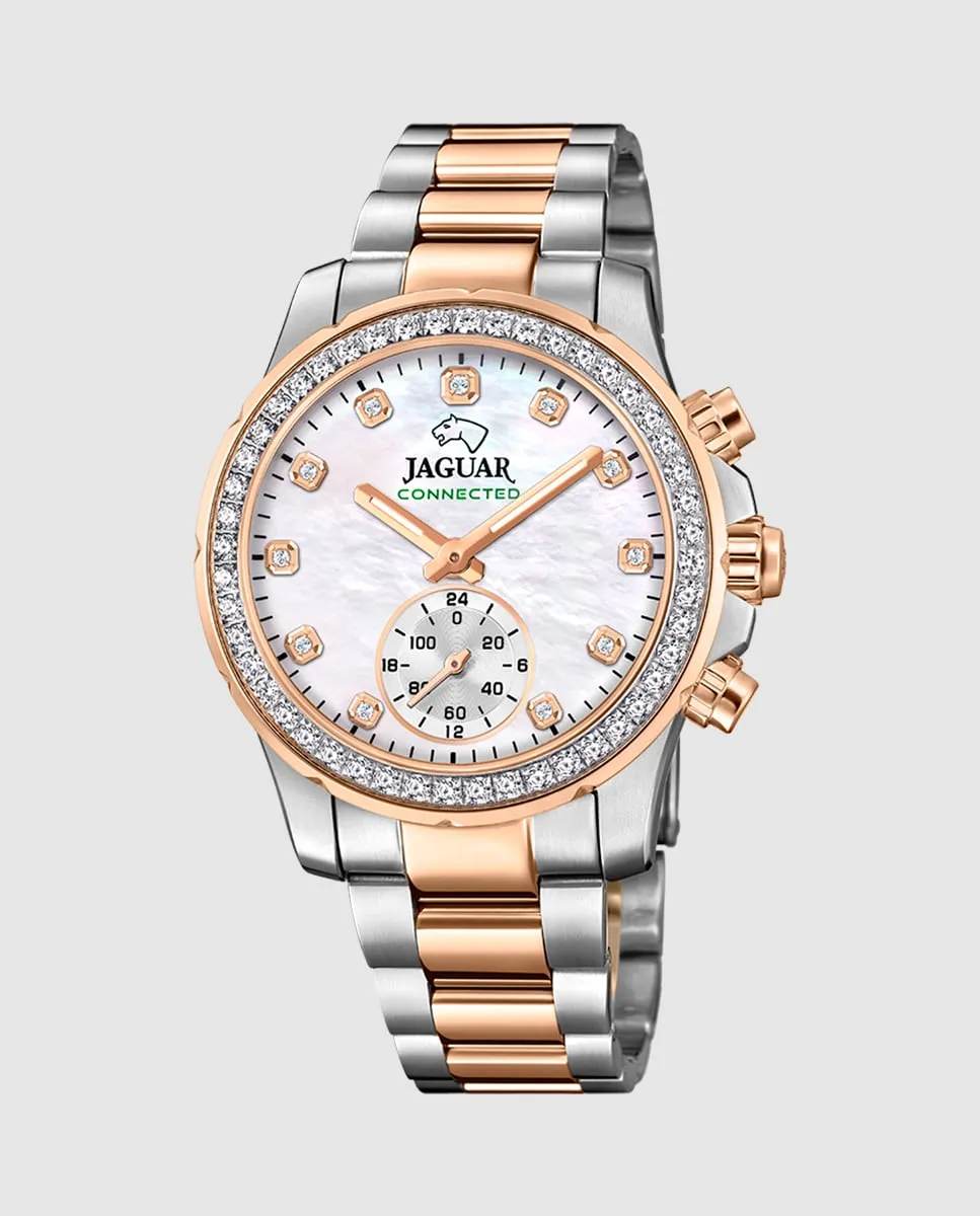 

J981/1 Connected Lady серебристо-стальные женские часы Jaguar, серебряный