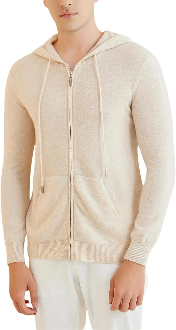 

Мужской кардиган-худи из мериносовой шерсти