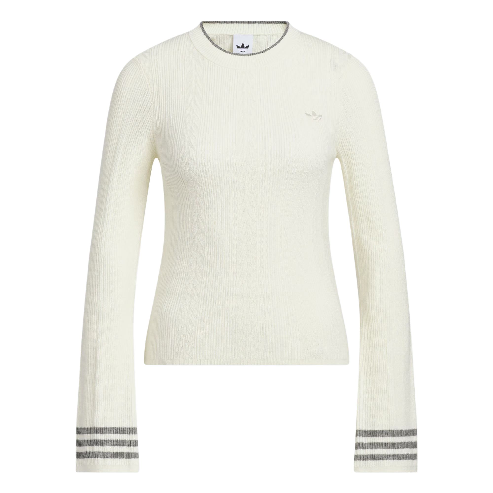 

Толстовка Crew Вязаный свитер Женская Adidas Originals, слоновая кость