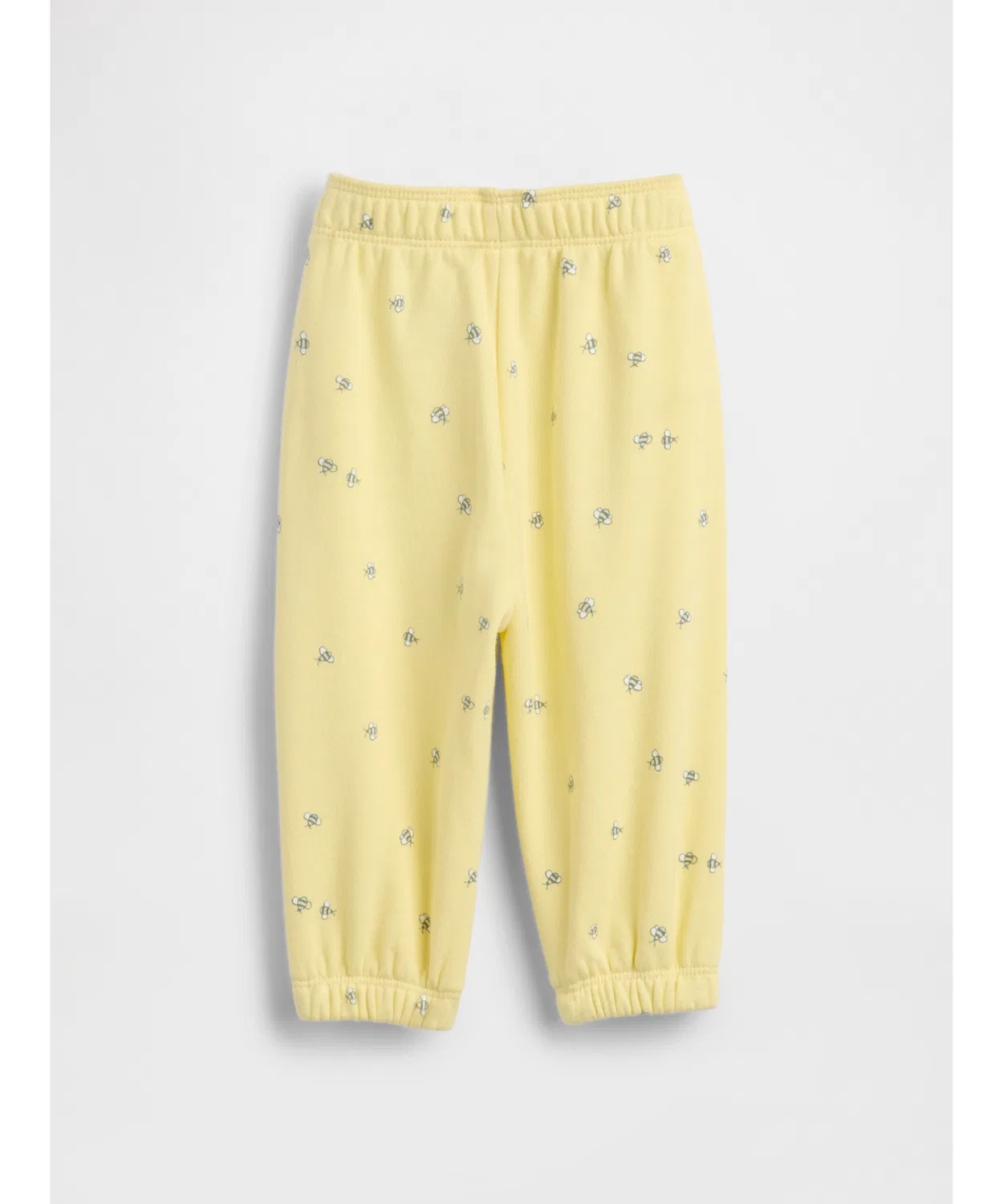 Джоггеры Gap Vintage Soft French Terry с логотипом, жёлтые, для малышей — фото 3
