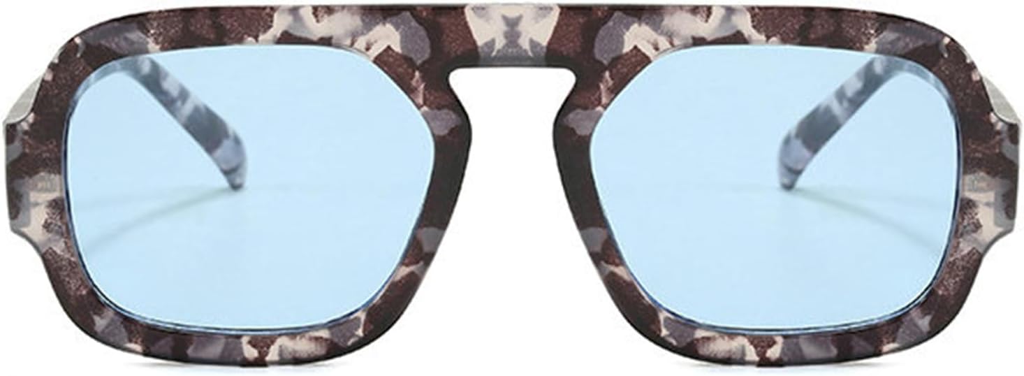 

Солнцезащитные очки Willochra увеличенного размера в стиле ретро, ​​квадратные, женские, модные, градиентные, с защитой от УФ-излучения UV400, мужские, панк, сине-зеленые, C3