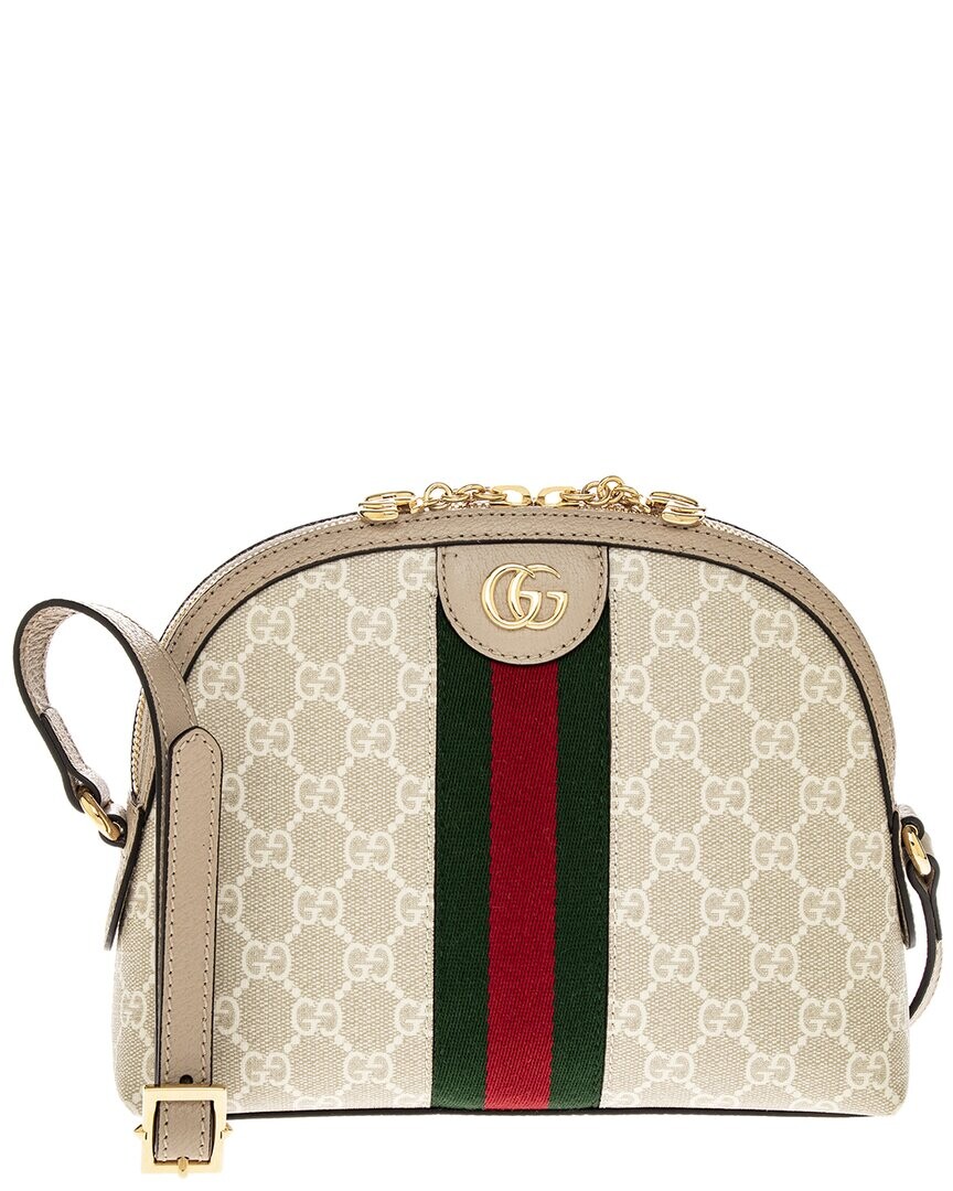 

Маленькая сумка на плечо Gucci Ophidia GG из ткани и кожи, бежевый