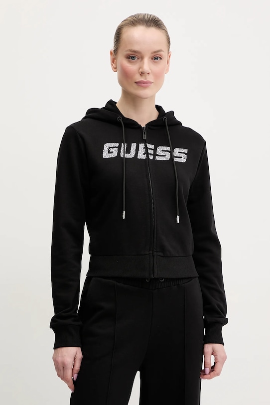 

Хлопковая толстовка PRIMULA Guess, черный