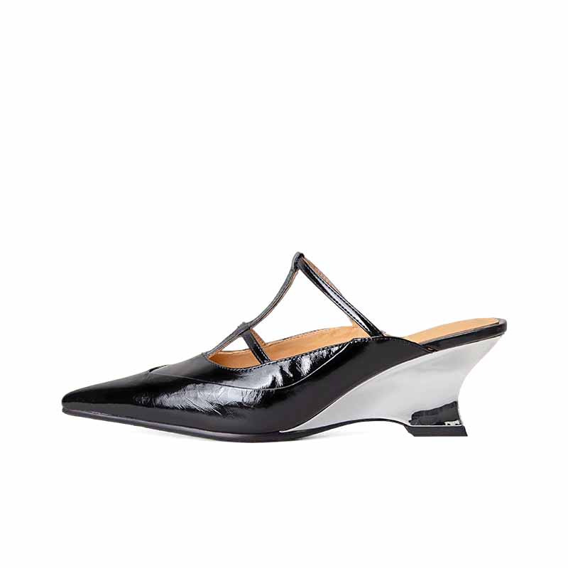 SHOEMAKER QUEEN Женские противоскользящие тапочки с закрытым носком - Мерцающее серебро, цвет Shimmering Silver — фото 3