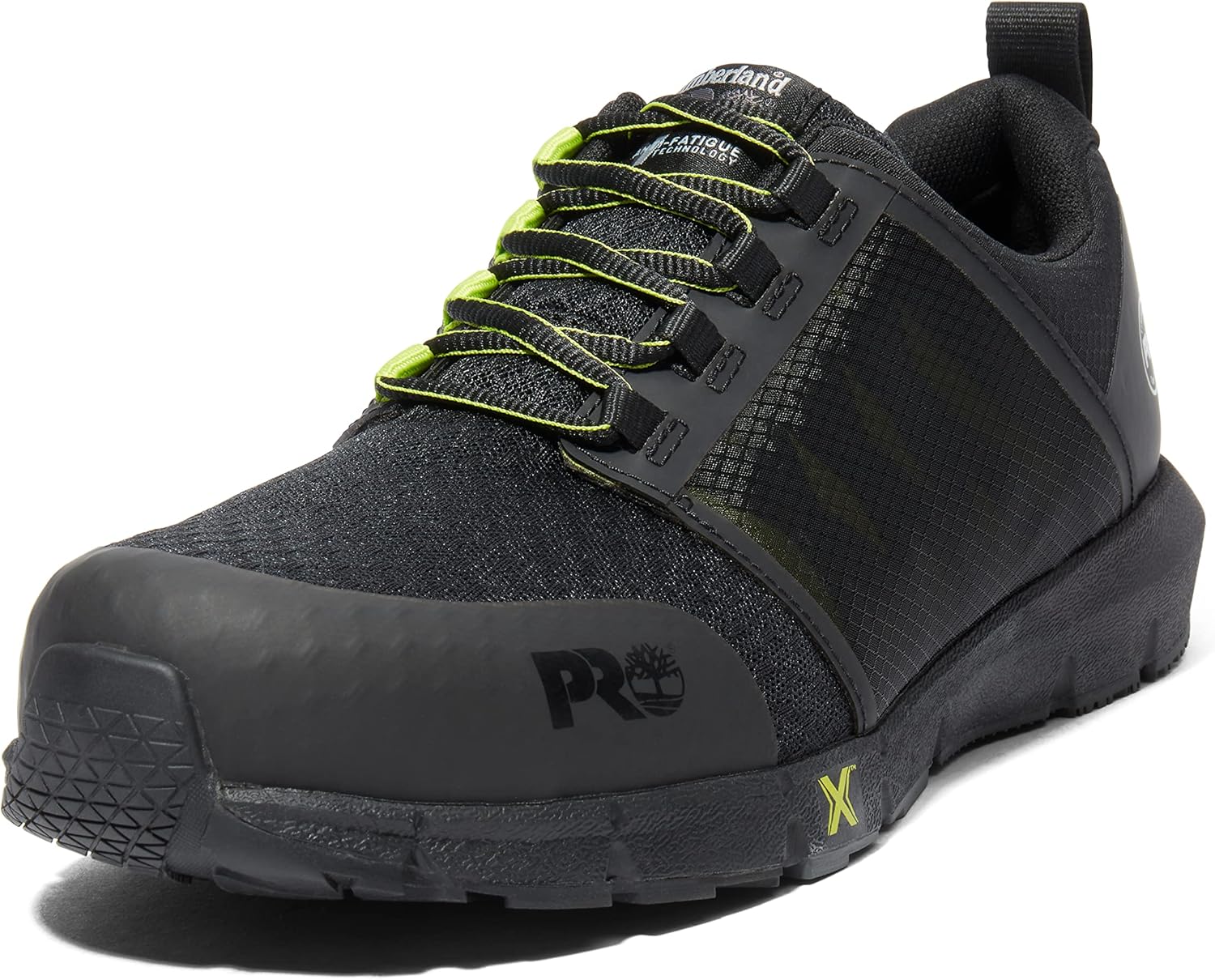

Timberland PRO мужские защитные туфли Powertrain Alloy Toe, Black/High-Vis-2024 New