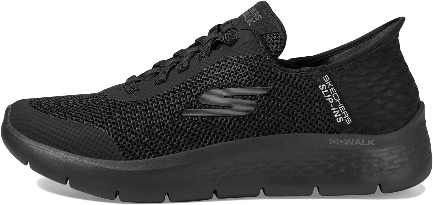 Кроссовки Go Walk Flex - Hands Up Hands Free Slip-Ins SKECHERS Performance, цвет Black/Black — фото 4