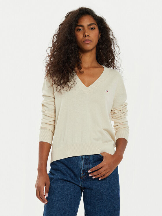 

Свитер обычного кроя Tommy Jeans, бежевый